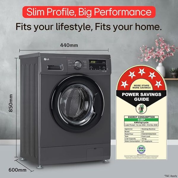 LG 7 Kg, 5 Star, Direct Drive Technology Washing Machine