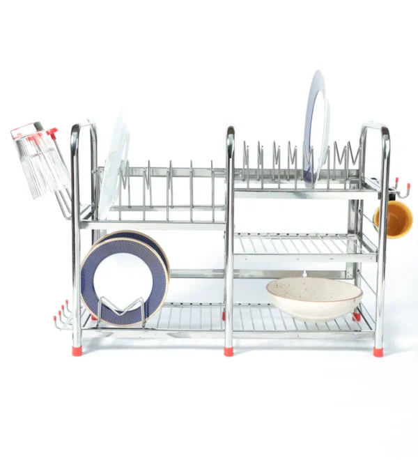 Stainless Steel Silver 24 x 18 Inches Kitchen Rack