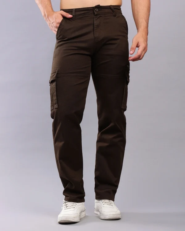 INDIGO TRIBE'S Men's Brown Cargo Jeans