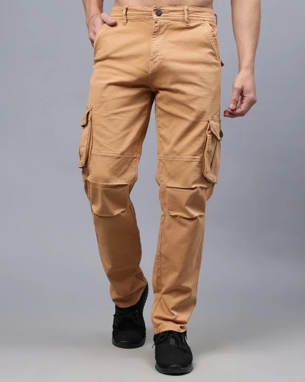 INDIGO TRIBE'S Men's Brown Cargo Jeans